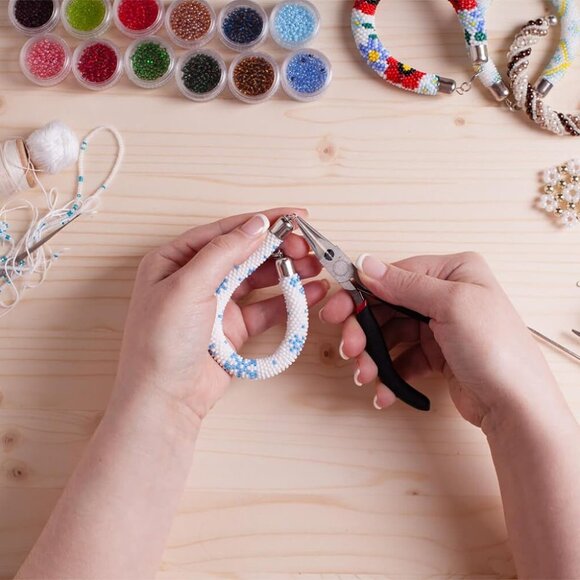 1200Pcs Open Jump Rings and Lobster Clasps Jewelry Findings Kit with Pliers for - Picture 2 of 7